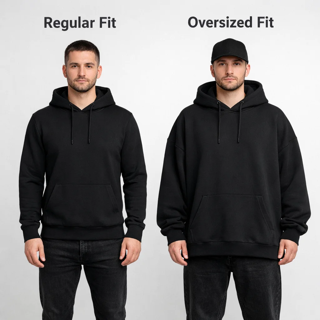 Slushy Noobz Merch Sizing Regular vs Oversized Fit