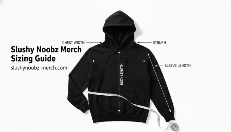 Slushy noobz merch Sizing Guide